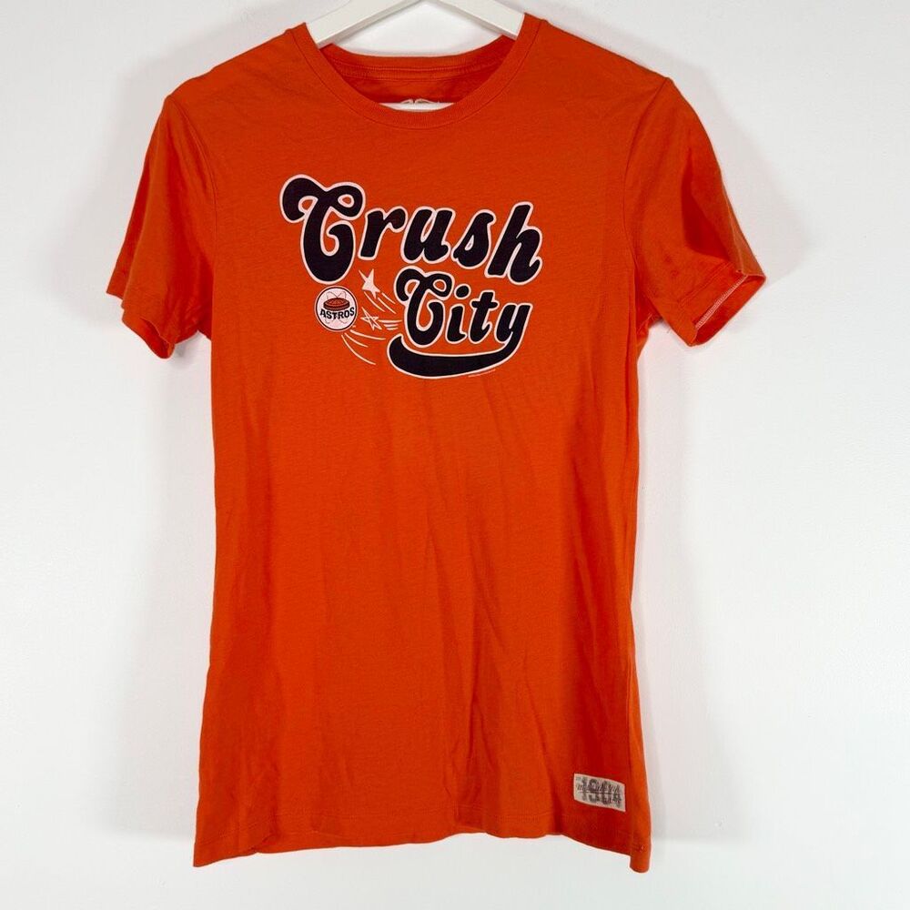 Mitchell & Ness Orange Crush City Astros Short Sleeve T Shirt - US Women's Size